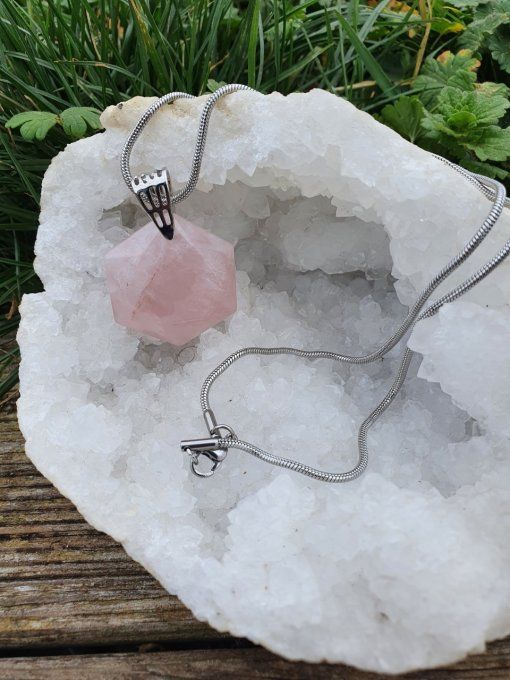 Hexagonal Quartz Rose