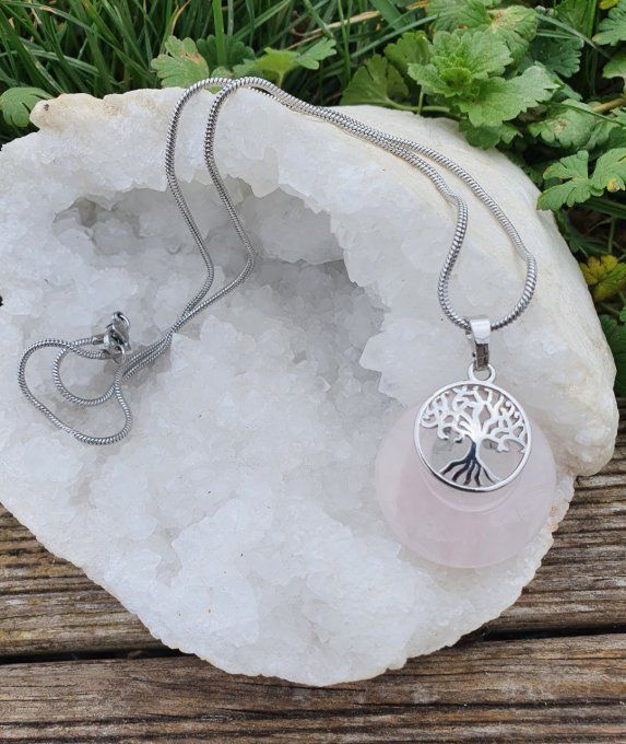 Arbre de vie Quartz Rose