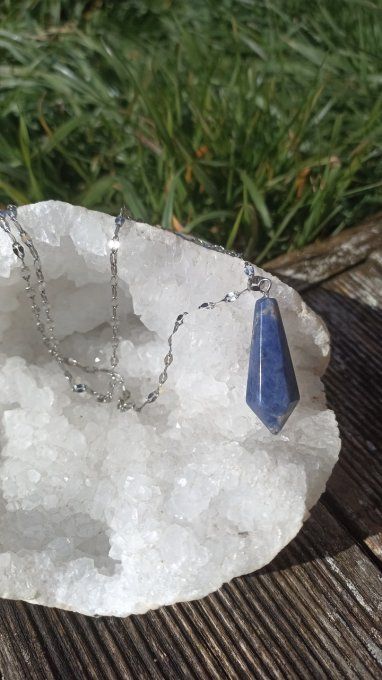 Collier Sodalite pendule