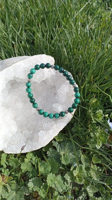 Bracelet Malachite 6 mm